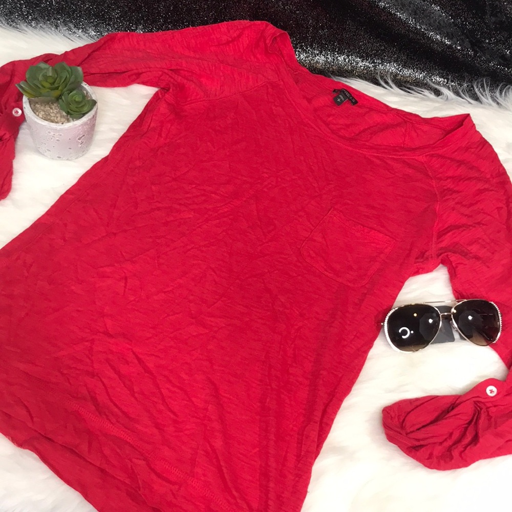 Express three quarter sleeve top